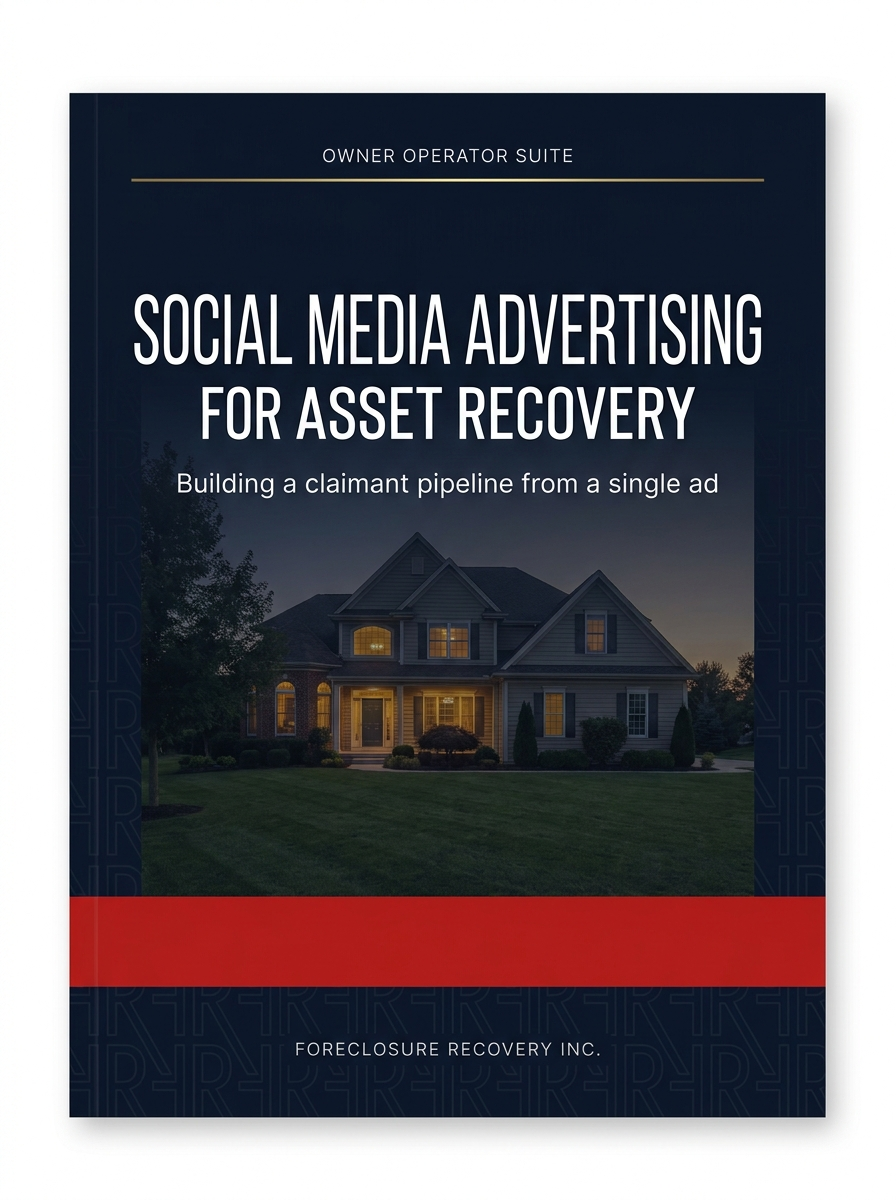Social Media Advertising for Asset Recovery
