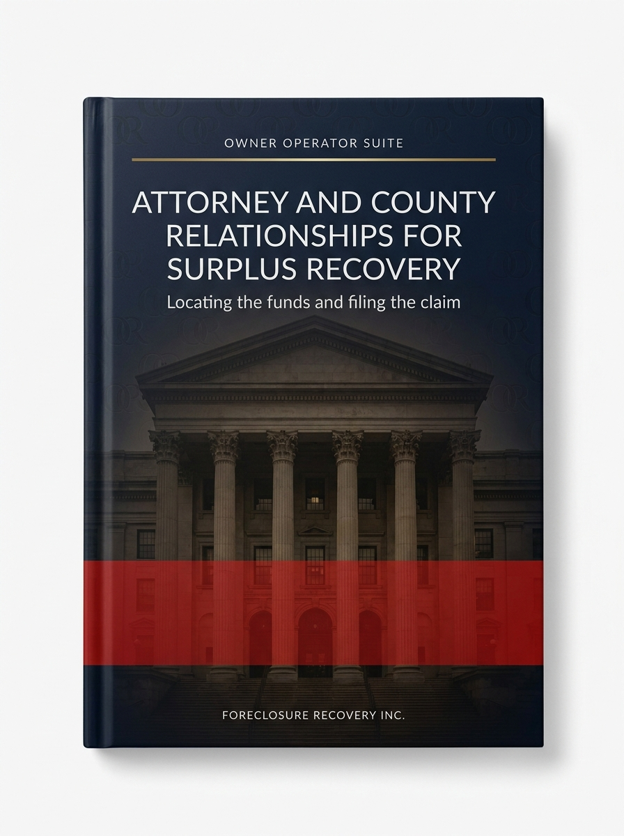 Attorney and County Relationships for Surplus Recovery
