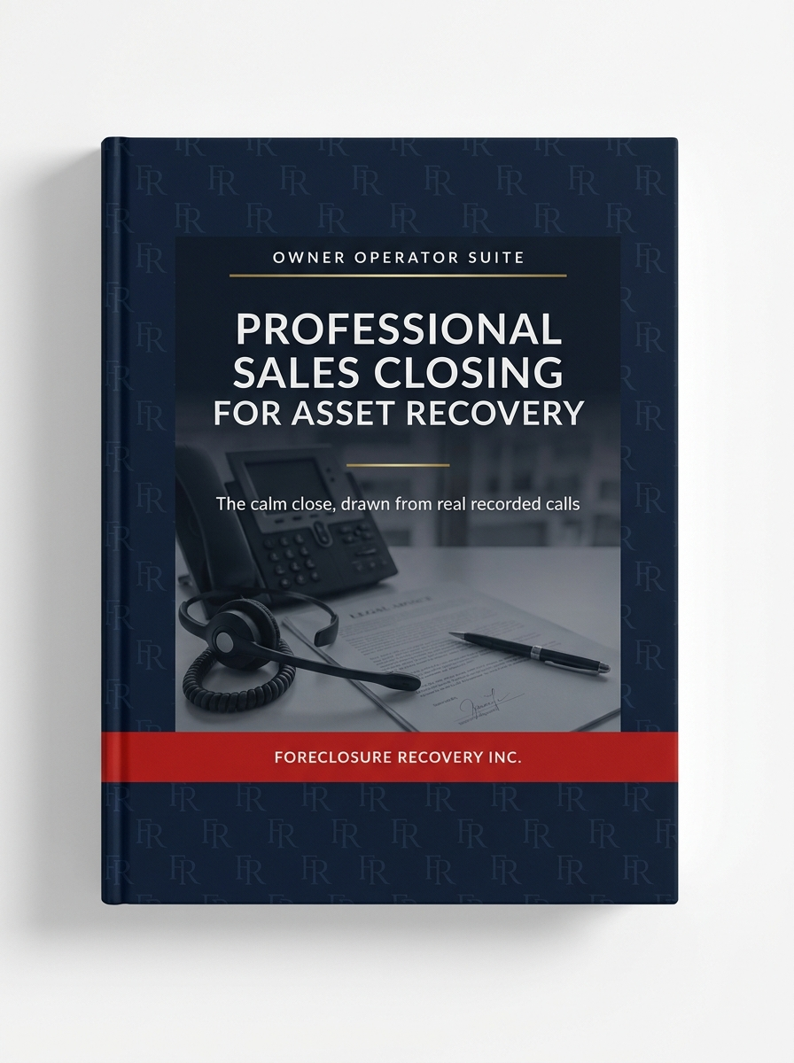 Professional Sales Closing for Asset Recovery